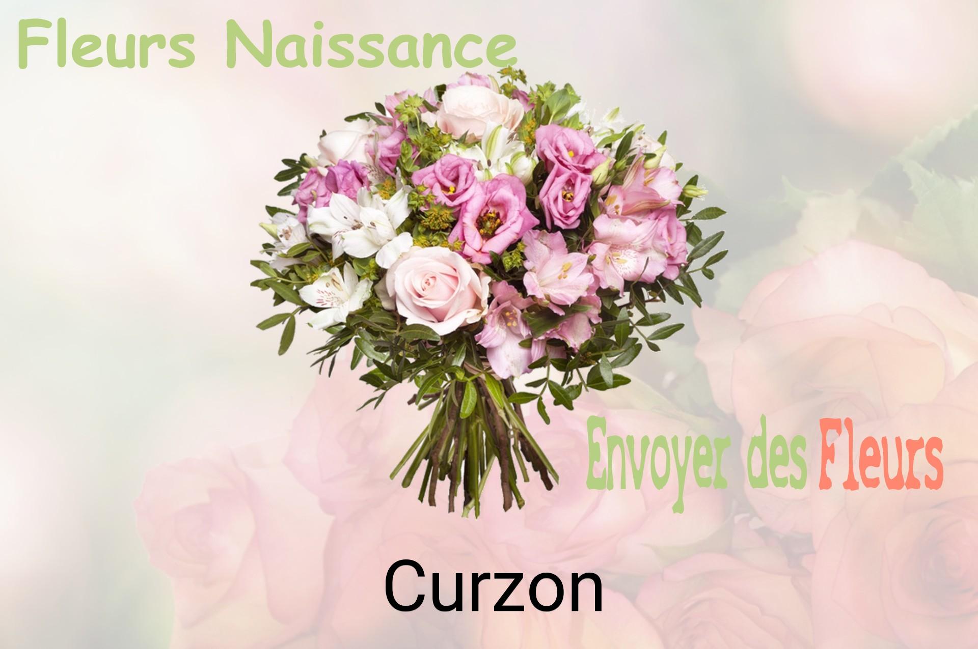 Bouquet de fleurs de naissance livré à Curzon